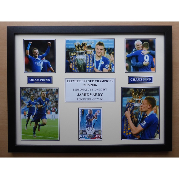 Jamie Vardy Signed Mounted Photo Display England FC Autographed Gift Picture Print 